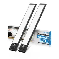 HIBOITEC Schrankbeleuchtung LED mit Bewegungsmelder 32,5cm 2500mAh, Dimmbar Unterbauleuchte