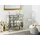 Beliani Kommode 81 x 80 x 35 cm Silber/Gold