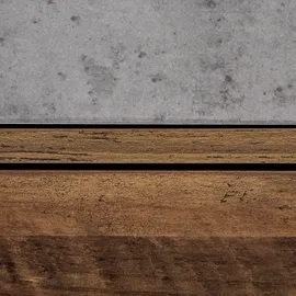 Beliani Kommode mit 3 Schubladen BATLEY Grauer Betoneffekt