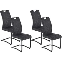 Hela Schwingstuhl Riga, 4er-Set anthrazit B/H/T: ca. 44x100x60 cm