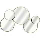 ADEO SERVICES Wandspiegel Rund 5 cm Gold