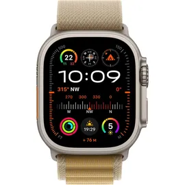 Apple Watch Ultra Alpine Loop 49 mm Mandel Titan Natur Medium