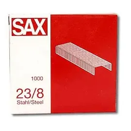 Sax design Heftklammern 23/8, 1.000 St.