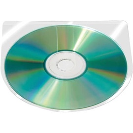 Connect CD/DVD-Hüllen selbstklebend ohne Lasche, VE=100 Stück