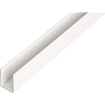 GAH Alberts U-Profil Kunststoff, weiß