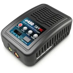 SkyRC e450, Lithium Polymer (LiPo), Nickel-Metallhydrid (NiMH), Umgekehrte Polar