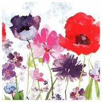 Home fashion Serviette Meadow of Flowers 20tlg. Papier Violett