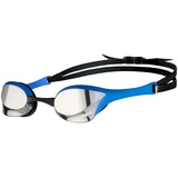 Arena Cobra Ultra Swipe Mirror Brille silber/blau 2022 Schwimmbrillen