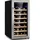 Klarstein Weinkühlschrank, Getränkekühlschrank Schmal, Kühlschrank mit Glastür, Getränkekühlschränke Freistehend, Weinkühlschrank Klein, Weinkühlschränke 1 Zone, UV-Schutz, 5-18 °C, 38 Uno