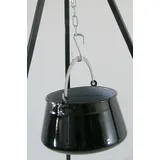 su-deco Gulaschkessel 6 Liter Stahl Schwarz