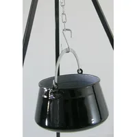 su-deco Gulaschkessel 6 Liter Stahl Schwarz