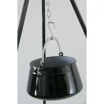 su-deco Gulaschkessel 6 Liter Stahl Schwarz