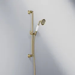 Steinberg Serie 350 Brausegarnitur mit Handbrause 350 1600 BG, Badarmaturen, brushed gold