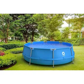 Jilong Avenli Frame Pool 300 x 76 cm blau inkl. Filterpumpe und Reparaturset