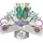 Second Nature Pop Ups Geburtstag Pop Up Card mit "Happy 80th Birthday" Schriftzüge und Sterne