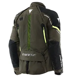 Dainese Super Adventure Textiljacke Oliv/Schwarz/Neon-Gelb 52