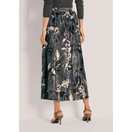 Madeleine Maxirock Damen Floral Grau 46