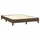vidaXL Boxspringbett mit Matratze Dunkelbraun 140x200 cm Stoff