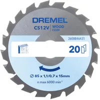 DREMEL Holz Kreissägeblatt 85 x 1,1/0,7 x 15mm CS500