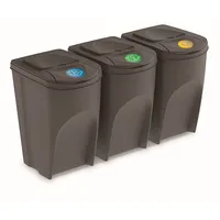 Prosperplast Sortibox Mülleimer 105 l Grau