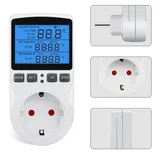 KETOTEK Digital Thermostat Steckdose Timer Tag Nacht Temperaturregler mit Zeitschaltuhr 230V mit Fühler für Gewächshaus Terrarium Heizung Kühlung Temperaturgesteuerte Stecker