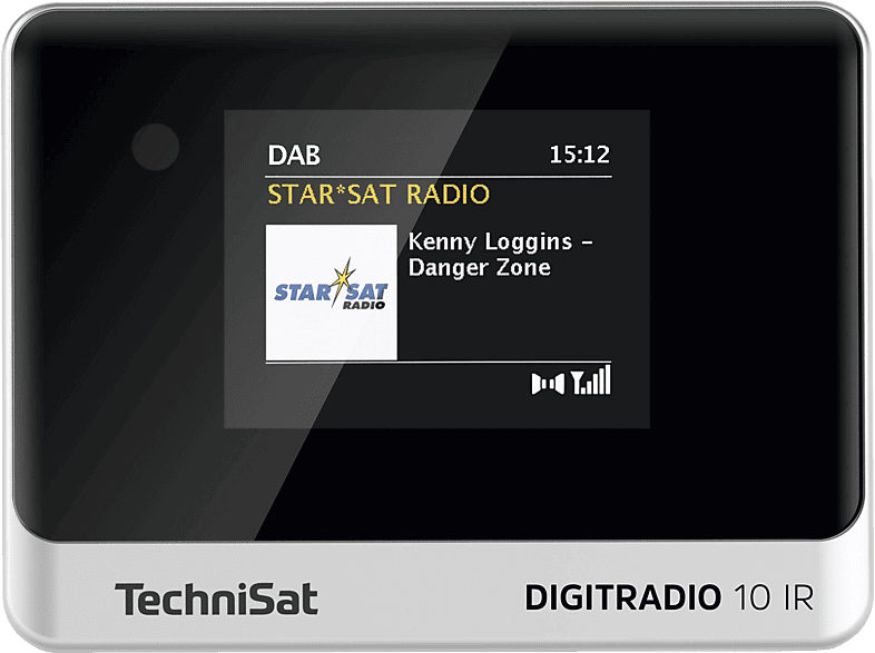 TECHNISAT DIGITRADIO 10 IR DAB+ Radio, Stationäres Radio / Radioadapter, DAB+, Internet FM, AM, DAB, Bluetooth, Schwarz/Silber