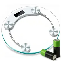 Retoo Personenwaage mit Step-On Technologie Hochpräzise Sensoren aus gehärtetem Glas Waage Personen LCD bis 180kg 100gr Gewichtswaage kg lbs St Transparent