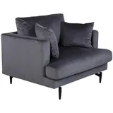 venture home Sessel Sofia Textil 104 x 82 x 92 cm Grau