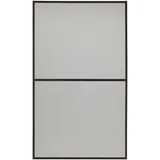 hecht International Fliegengitter Fensterbausatz Master Slim XL 130 x 220 cm Dunkelgrau