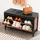 VASAGLE Schuhbank 80 x 51 x 30 cm braun / braun