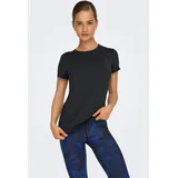 ONLY PLAY Trainingsshirt ONPBREE LIFE ON SS REG TEE NOOS aus Polyester und Elasthan, Regular Fit, atmungsaktiv, pflegeleicht schwarz XL (46)