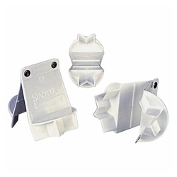 STÄDTER Ausstechform Zimtstern Kunststoff Ø 4 cm, Kunststoff weiß