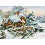 Lucas Luca-S Kreuzstich Set "Winter Landschaft I", Zählmuster, 47x34cm