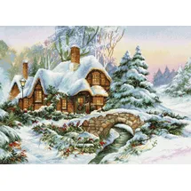 Lucas Luca-S Kreuzstich Set "Winter Landschaft I", Zählmuster, 47x34cm