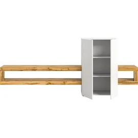 INOSIGN Wohnwand »Zolder, Breite 270 cm, push-to-open, 2 Türen, 2 Einlegeböden,« 2 Stk. tlg., weiß