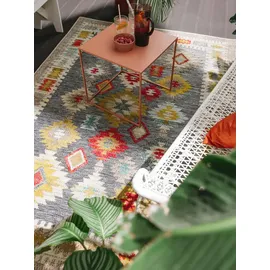 benuta Outdoorteppich Noelia, rechteckig, Höhe: 6 mm, Kunstfaser, Berber, Ethno-Style, Wohnzimmer bunt 160 cm x 230 cm x 6 mm