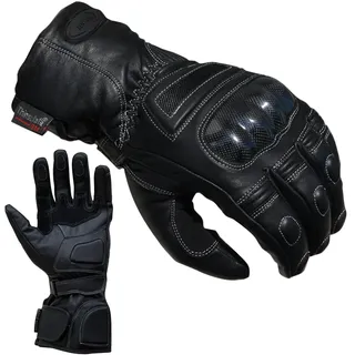 PROANTI Motorradhandschuhe Leder Regen Winter Motorrad Handschuhe, - S