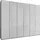 Wiemann Drehtürenschrank Monaco 295,2 x 216 x 58 cm Grau/Weiß