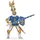 Papo Ritter Lilie Spielfigur 11 cm, blau