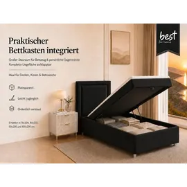 Best For Home Trinity 100 x 200 cm Schwarz