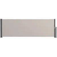 Outsunny Seitenmarkise 300 x 100 cm grau Aluminium