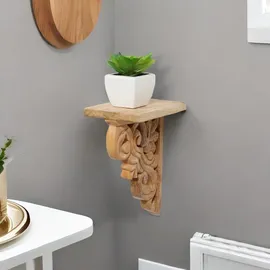 Marrakesch Orient & Mediterran Interior Wandregal 2er Set 40 x 20 x 10 cm Braun