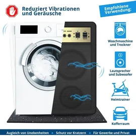 Floordirekt Antivibrationsmatte 60 x 60 cm 10 mm