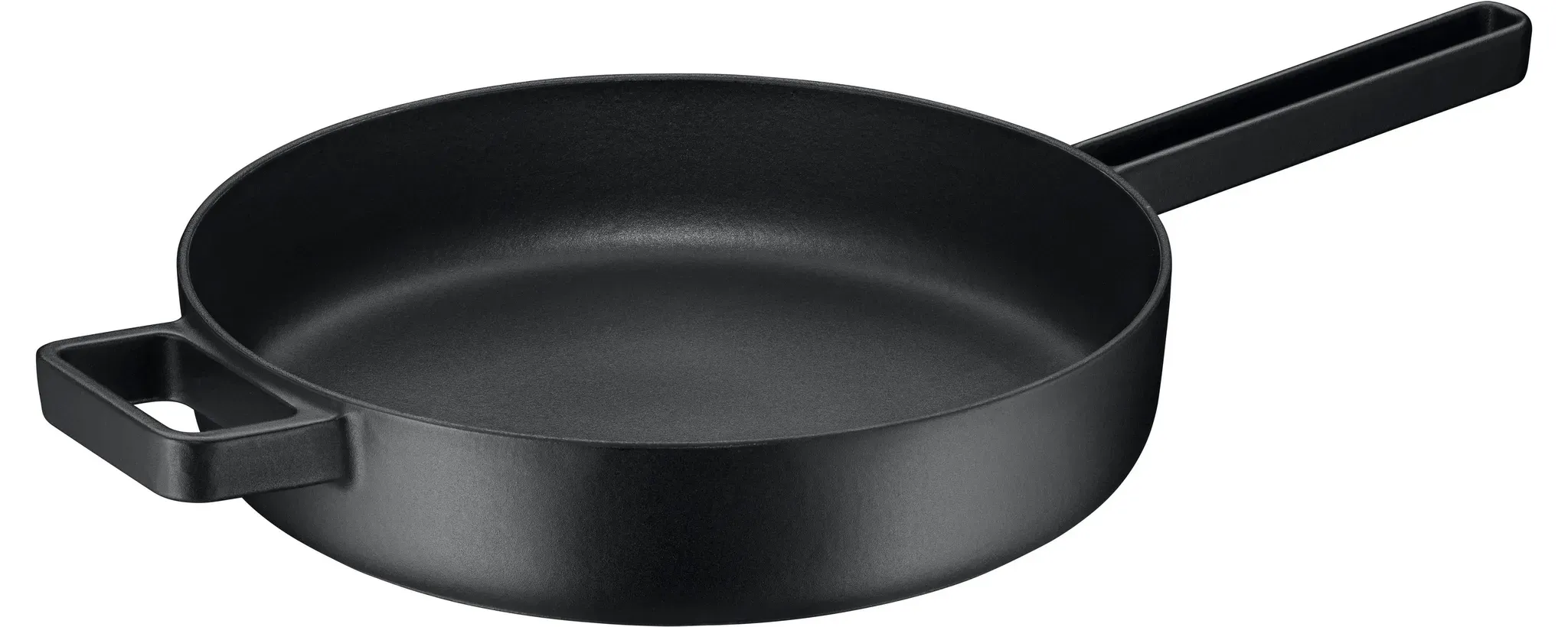 Sauteuse WMF "Flavour", schwarz, Ø:28cm, Töpfe, 3,4 Liter, Gusseisen-Kochgeschirr, Emaille, moderne Eleganz, Induktion