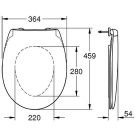 Grohe Bau Keramik Alpinweiß