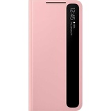 Samsung Clear View Cover EF-ZG996 Galaxy S21 Smartphone Hülle, Pink