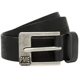 PME Legend Ledergürtel Herrengürtel schwarz, Größe:105 - 105