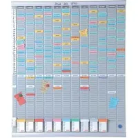 NOBO Stecktafel 80 x 96 cm Grau