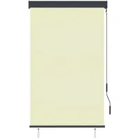 VidaXL Rollo, Außenrollo 100 x 250 cm Cremeweiß,