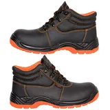 URG Arbeitsstiefel Sicherheitsstiefel Schutzschuhe Ankle Stahlkappe S1 NEU (101S1-OR) (42) - 42 EU